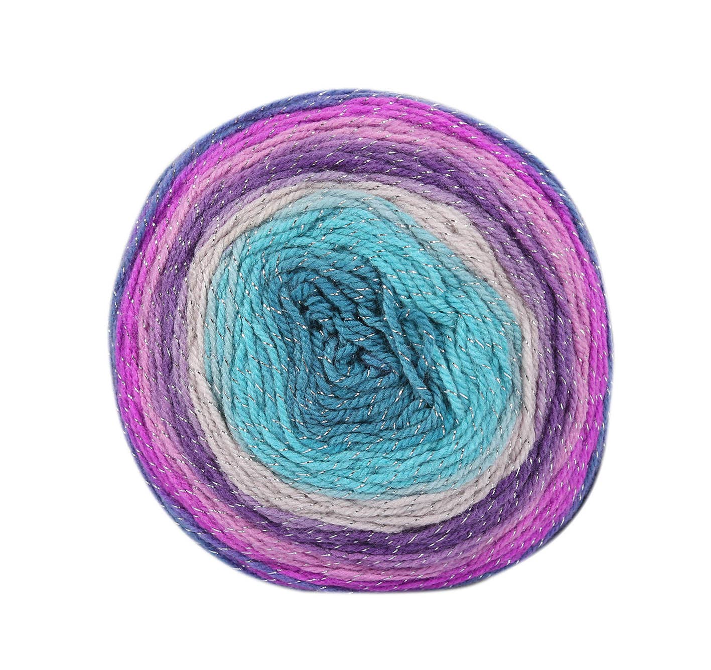 Woolly Bee Cupcake Glitter Gradient Wool Knitting Wool 150g