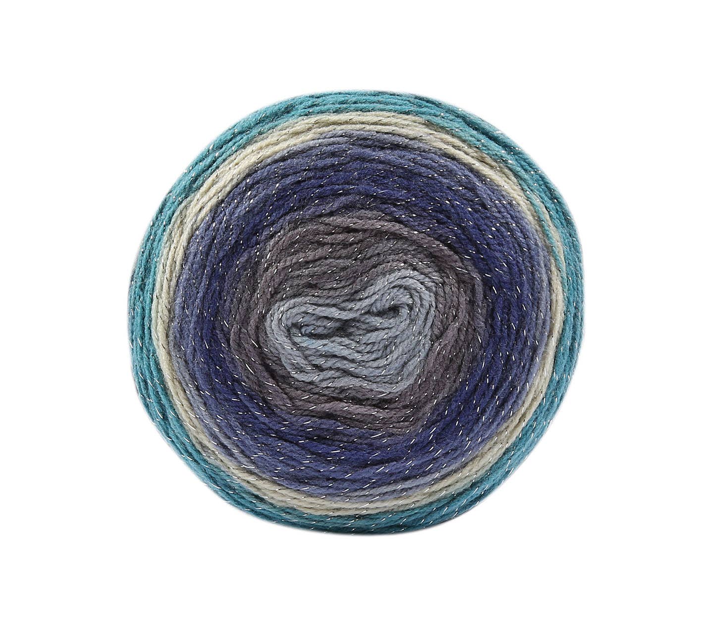 Woolly Bee Cupcake Glitter Gradient Wool Knitting Wool 150g