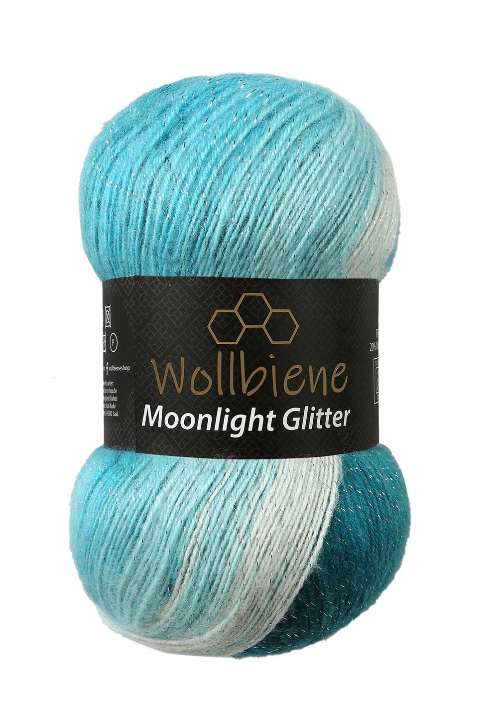 Woolen bee moonlight glitter batik crochet knitting wool