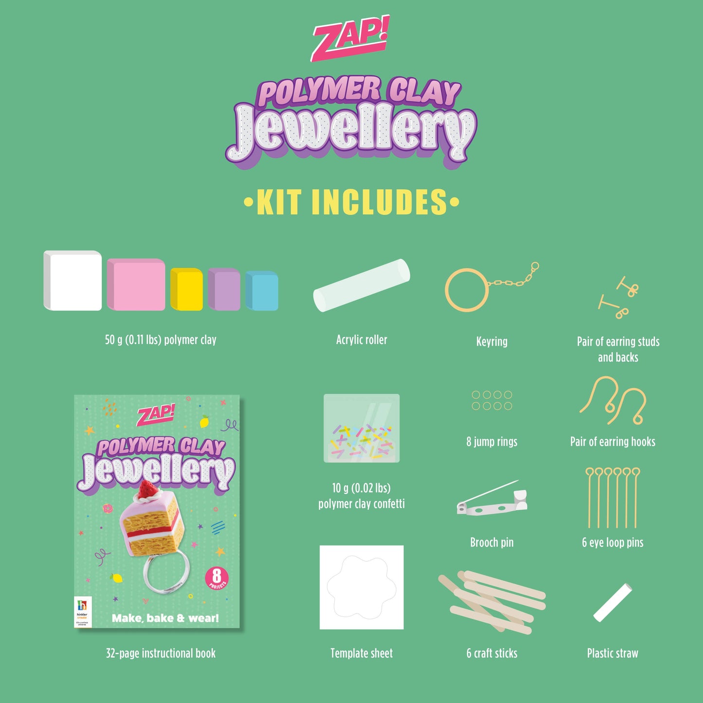 Zap! Polymer Clay Jewellery