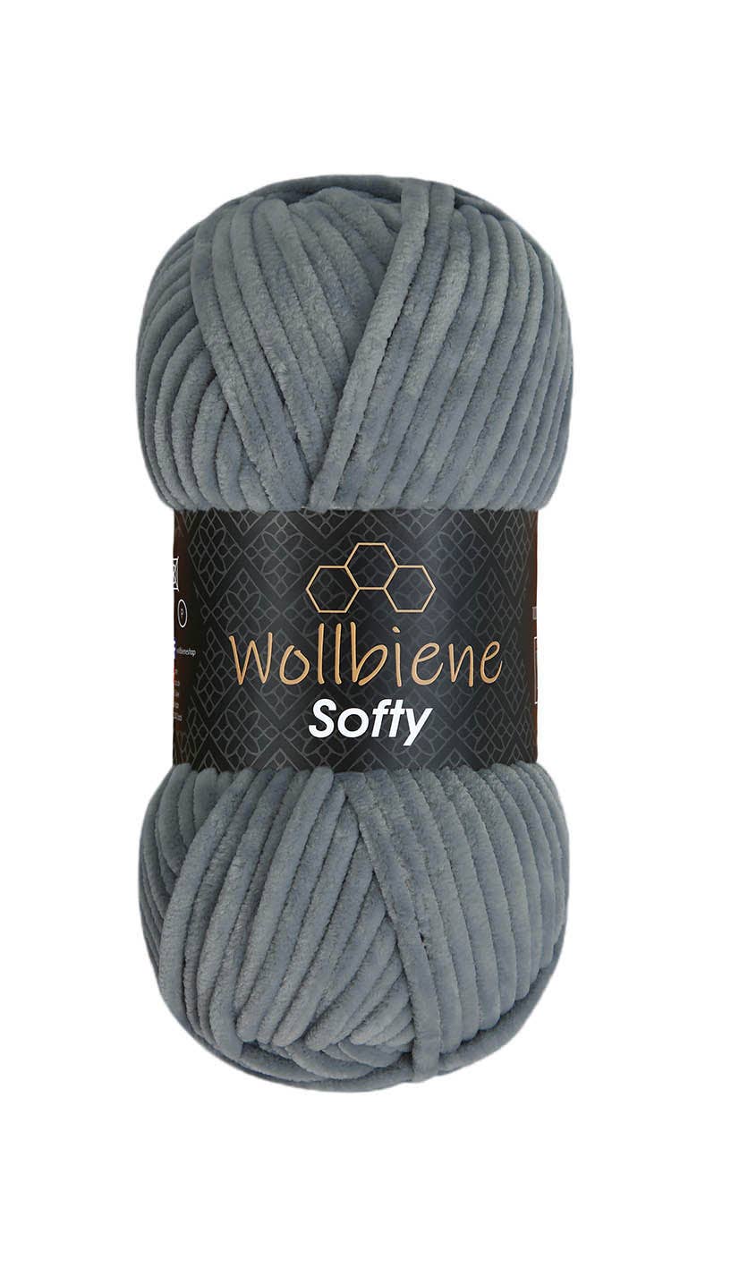 Wool bee softy chenille wool 100gr super bulky knitting