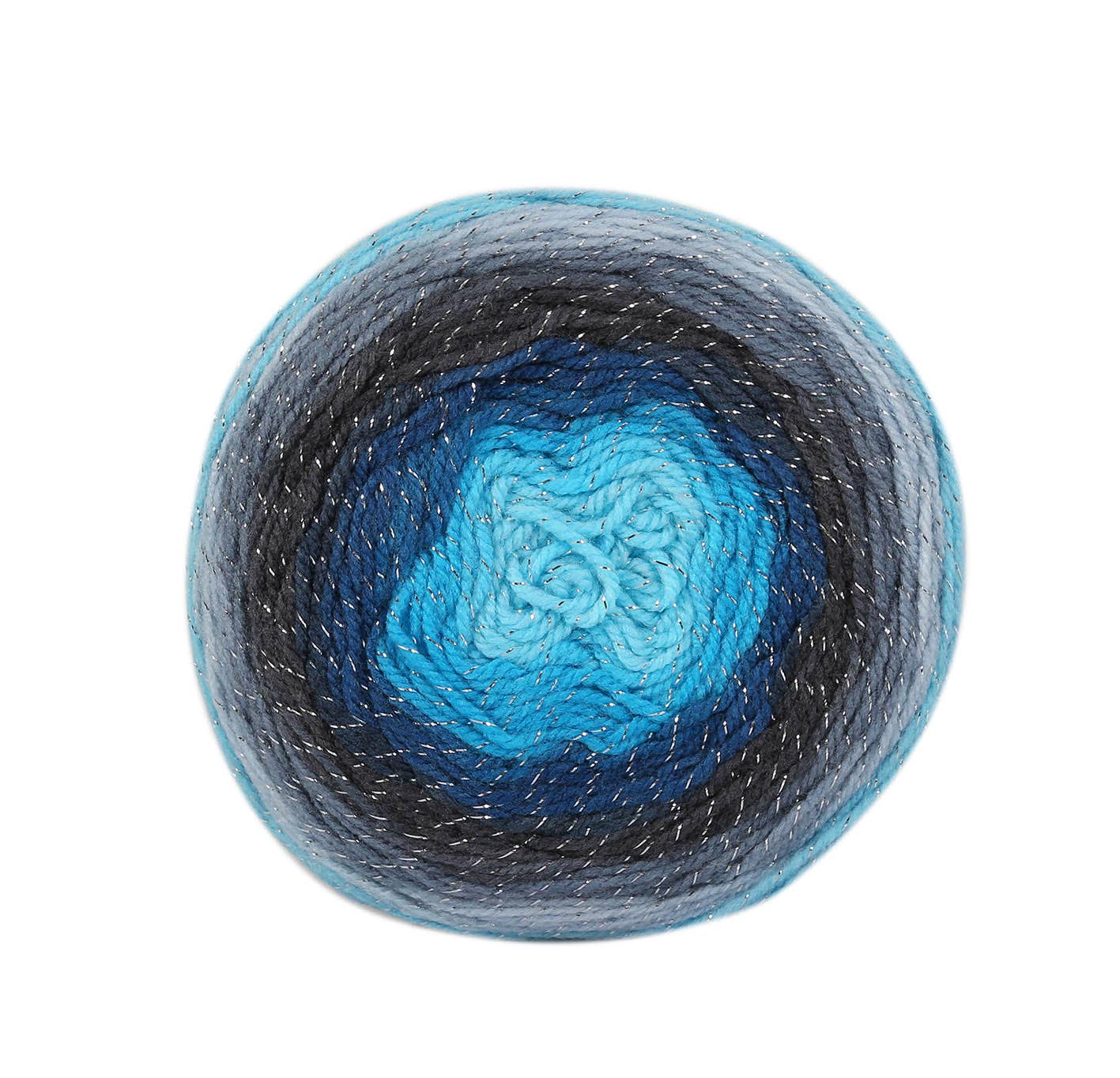 Woolly Bee Cupcake Glitter Gradient Wool Knitting Wool 150g