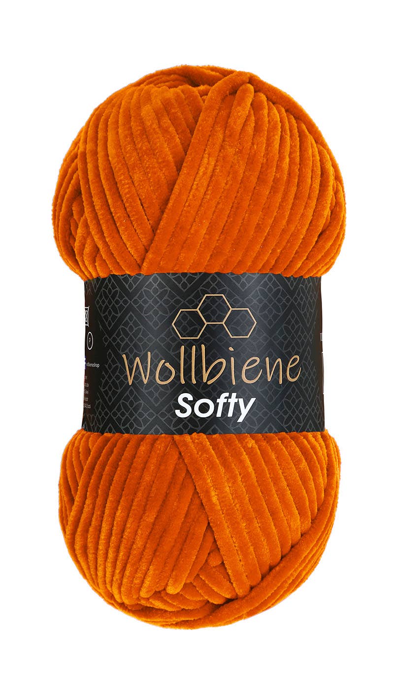 Wool bee softy chenille wool 100gr super bulky knitting