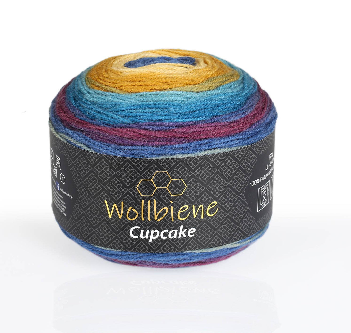 Woolen bee cupcake gradient wool knitting 150g