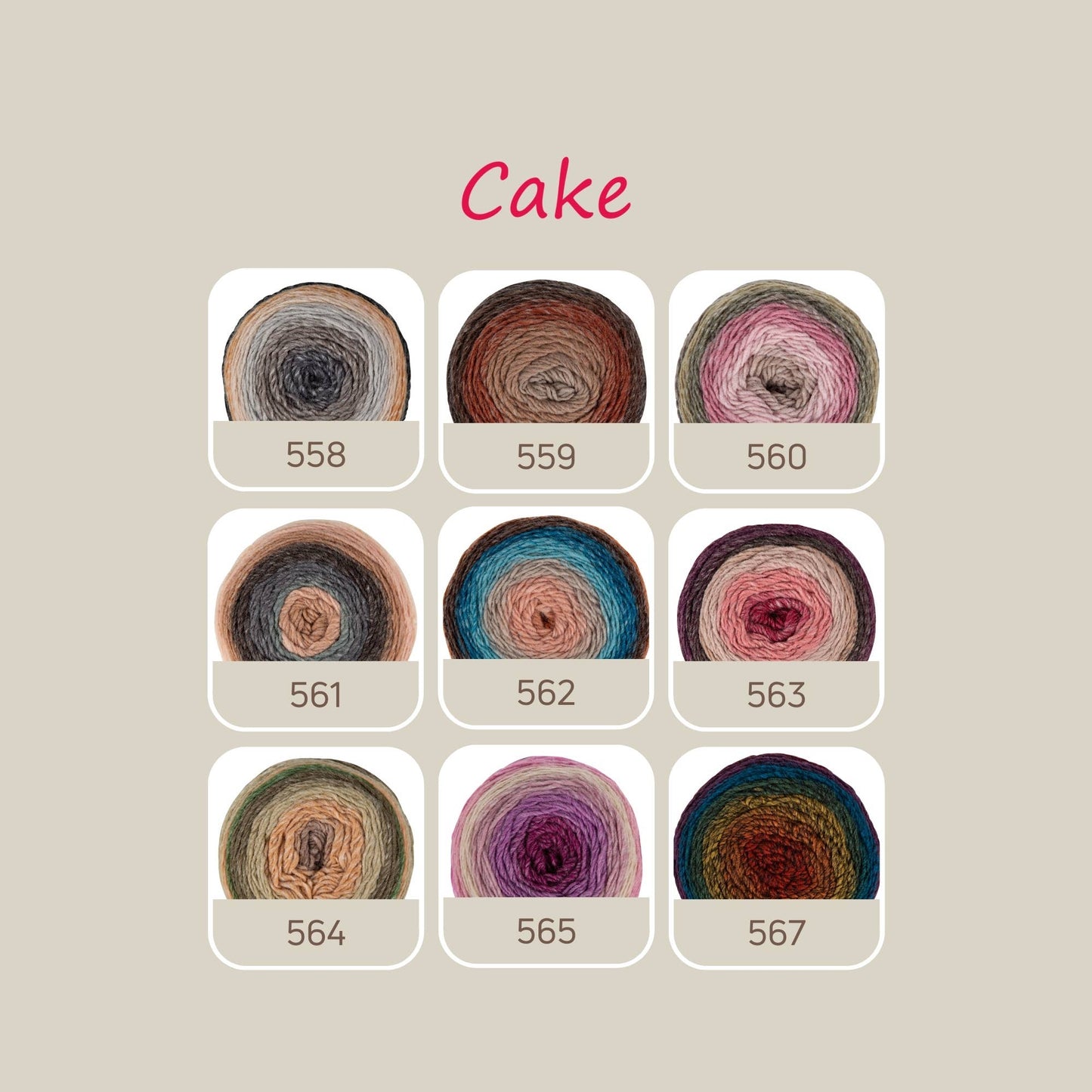 Sensy Cake Yarn, 5.3 oz, 525 Yards, Gauge 3 Light