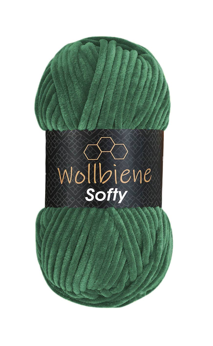 Wool bee softy chenille wool 100gr super bulky knitting