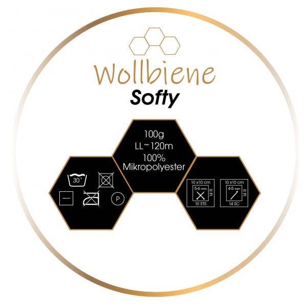 Wool bee softy chenille wool 100gr super bulky knitting