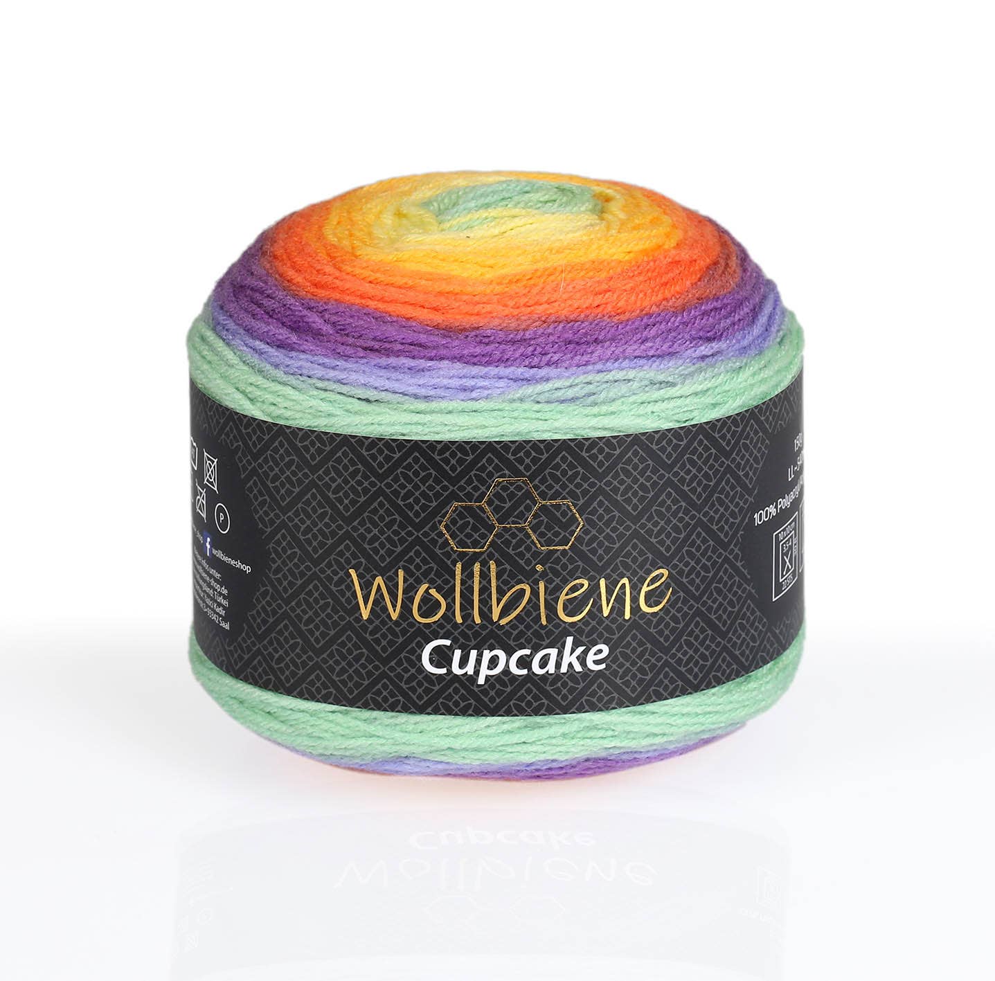 Woolen bee cupcake gradient wool knitting 150g